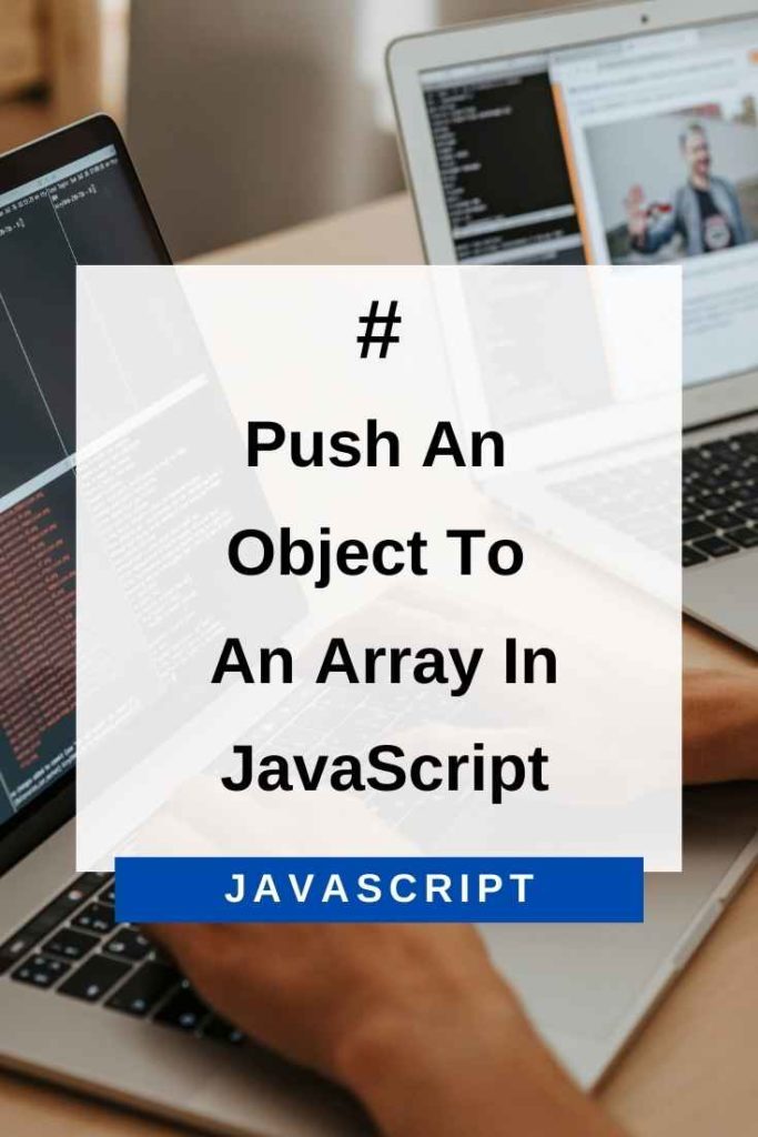 push an object to an array in javascript