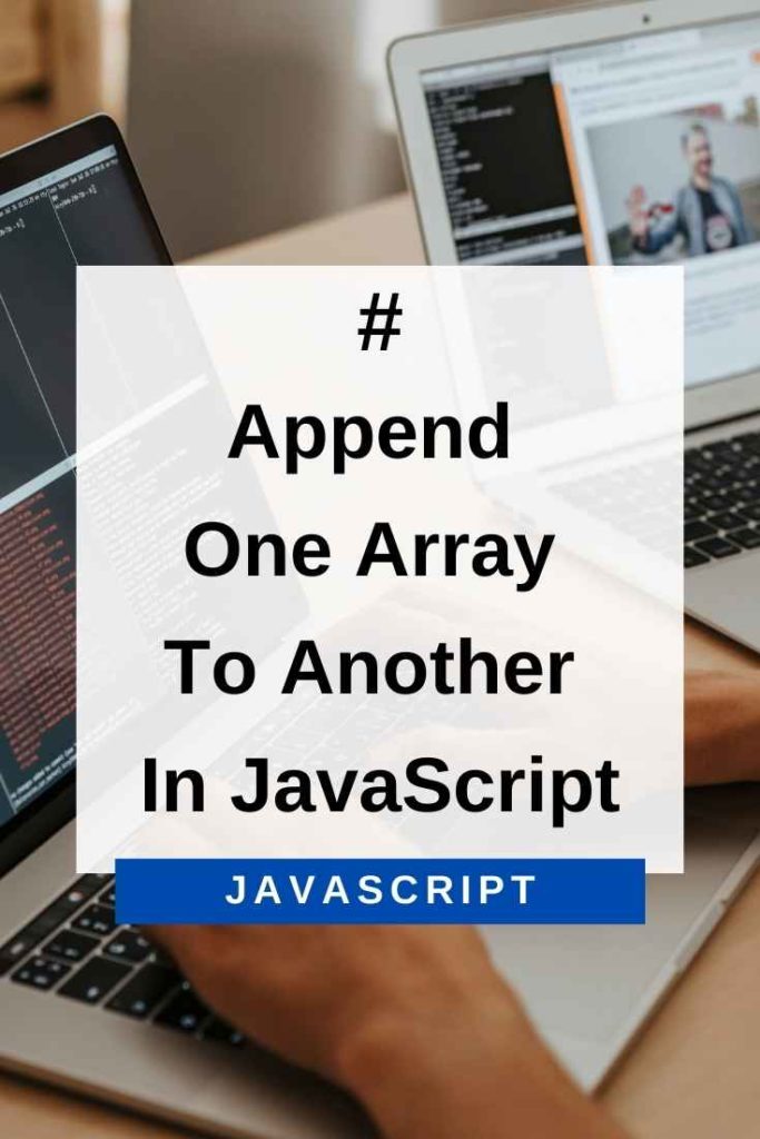 append one array to another in javascript