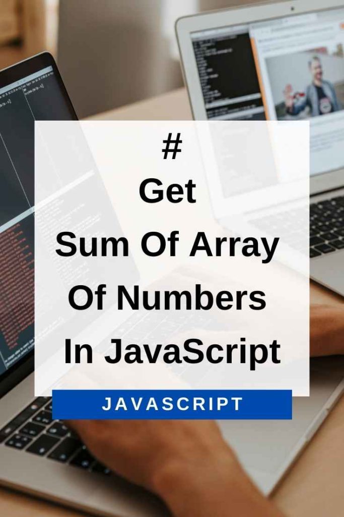 get sum of array of numbers in javascript