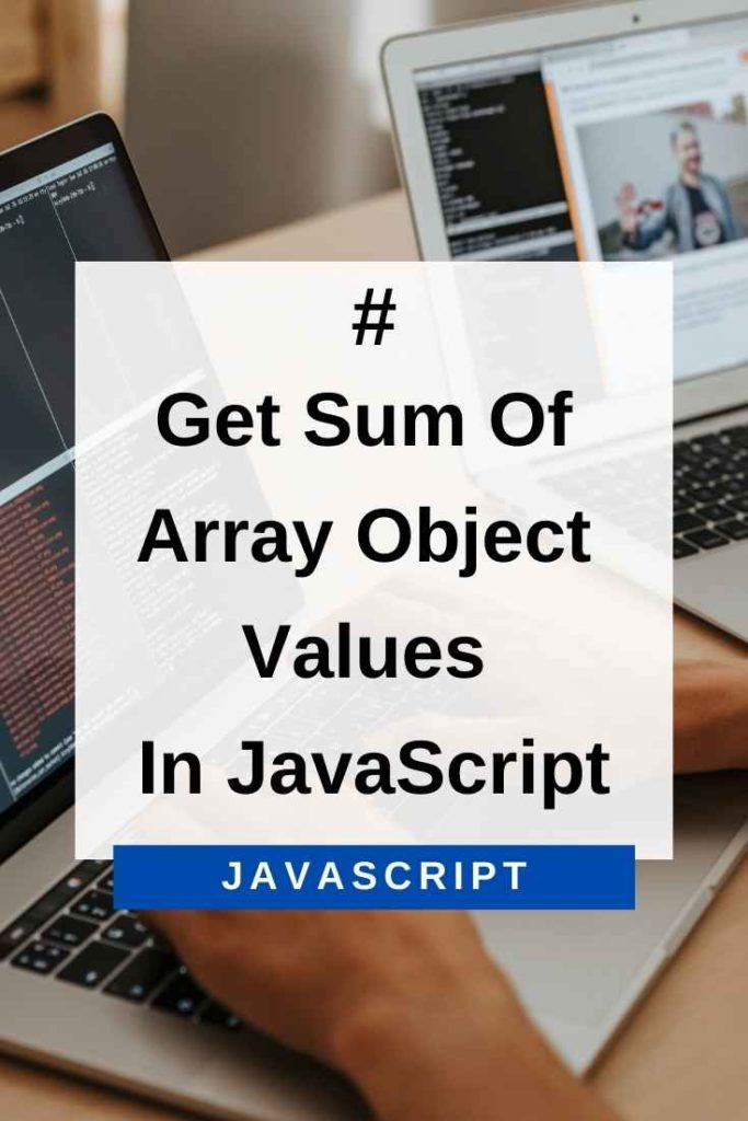 get sum of array object values in javascript
